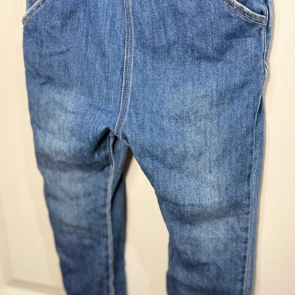 Zara Classic Blue Denim Overalls - Picture 3 of 6